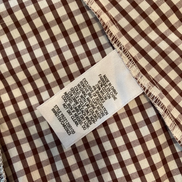 New with Tags Guess Gingham Brown Rosewood Bustier Top Sz XS - Picture 4 of 10